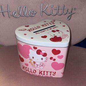 Hello Kitty Pink Heart Tin